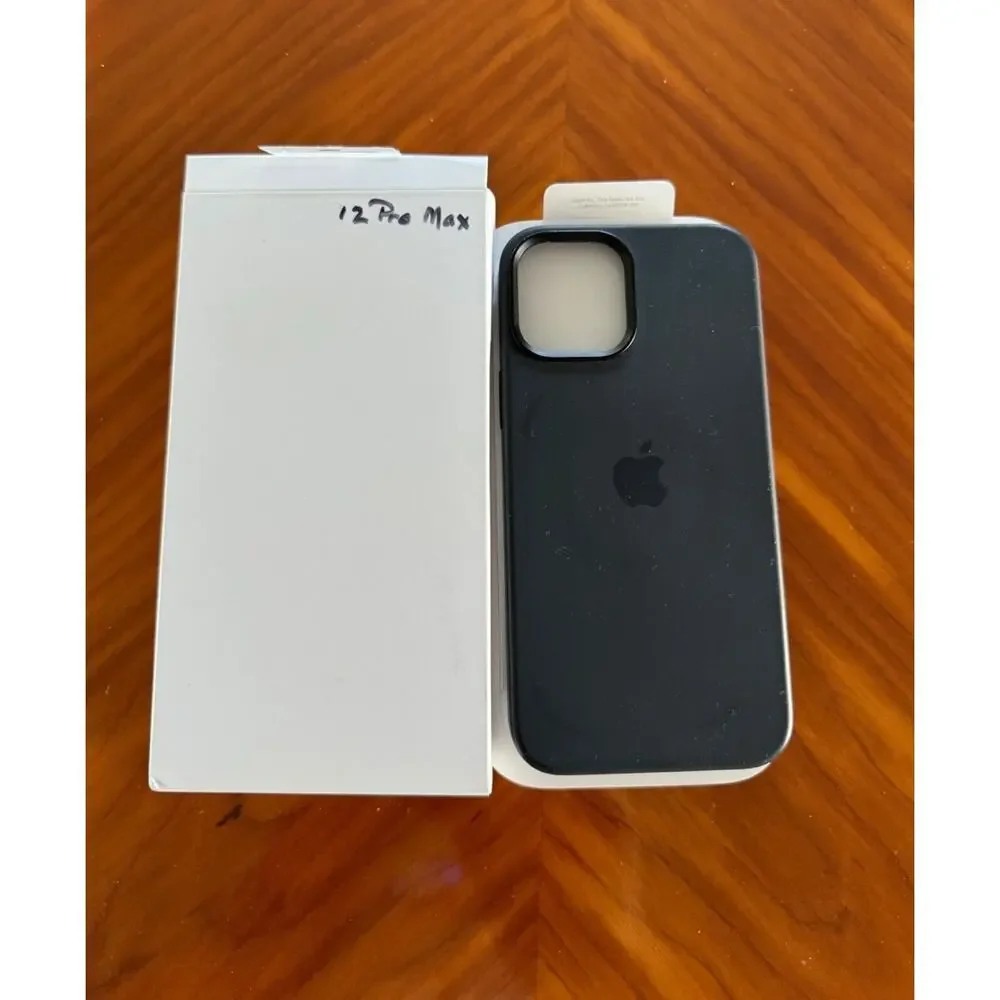 Apple Certified Phone Case Black Silicone for iPhone 12 Pro Max Used